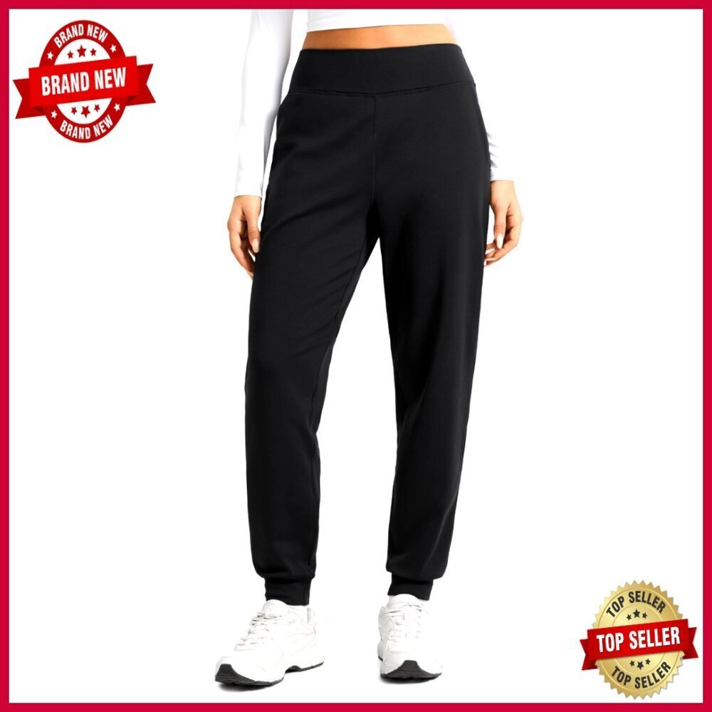 Fleece Lined Joggers 27.5" Inseam Thermal Yoga Pants Winter Warm